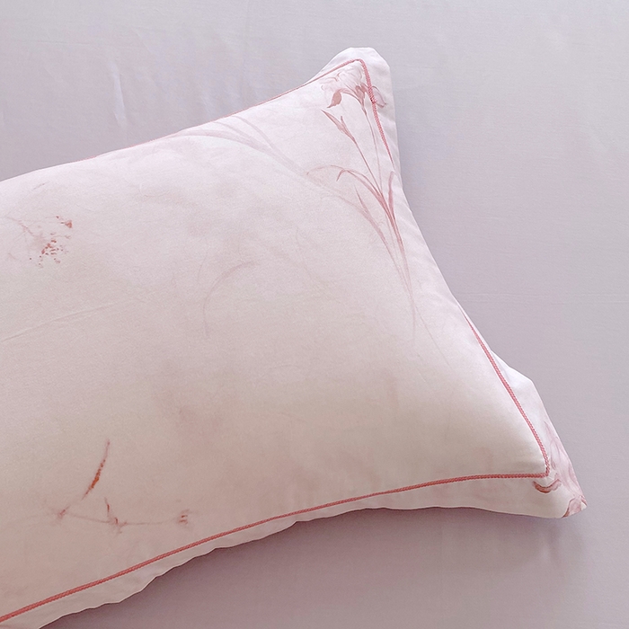 91家纺网 家纺一手货源 找家纺 星期三家纺 2026春夏新款铂金全棉纯棉13372印花四件套 千枝