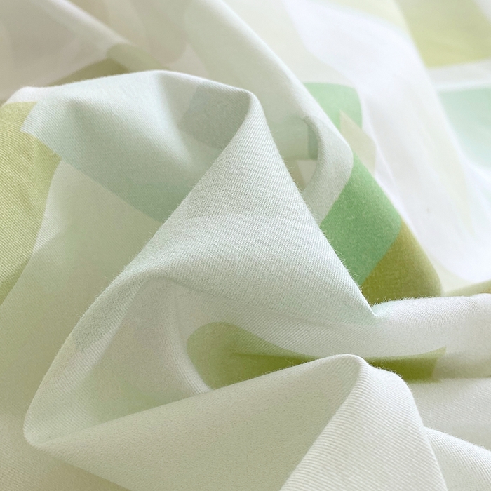 91家纺网 家纺一手货源 找家纺 星期三家纺 2026春夏新款铂金全棉纯棉13372印花四件套 布鲁斯绿