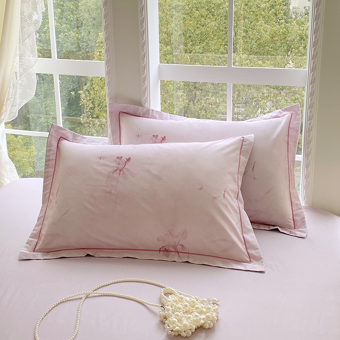 91家纺网 家纺一手货源 找家纺 星期三家纺 2026春夏新款铂金全棉纯棉13372印花四件套 千枝