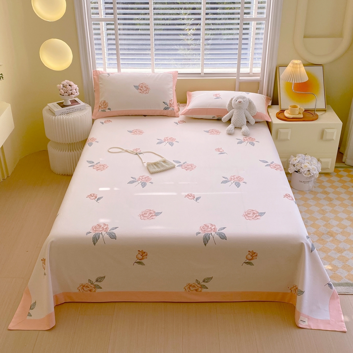 91家纺网 家纺一手货源 找家纺 （总）春皖家纺 2026新款全棉老粗布工艺款单床单床单单件