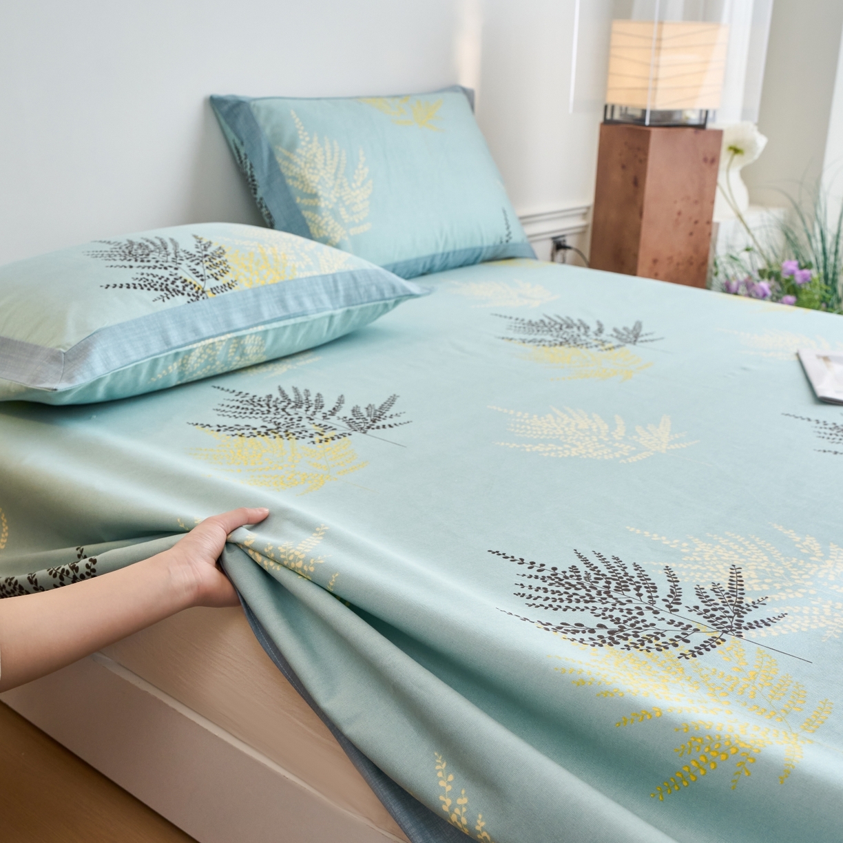 91家纺网 家纺一手货源 找家纺 春皖家纺 2026新款全棉老粗布工艺款单床单床单单件 轻舞