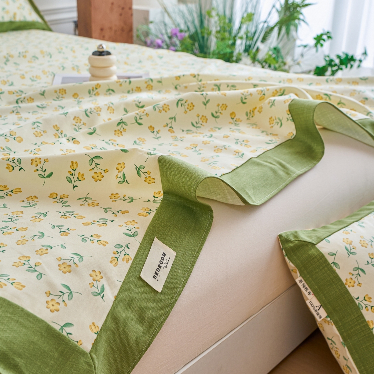 91家纺网 家纺一手货源 找家纺 春皖家纺 2026新款全棉老粗布工艺款单床单床单单件 伊兰