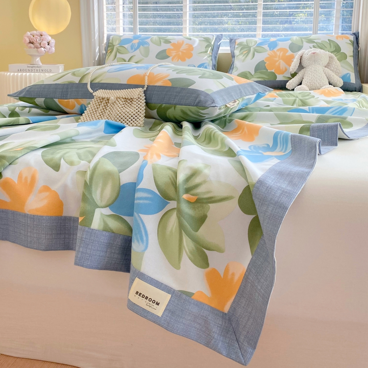 91家纺网 家纺一手货源 找家纺 春皖家纺 2026新款全棉老粗布工艺款单床单床单单件 茶心