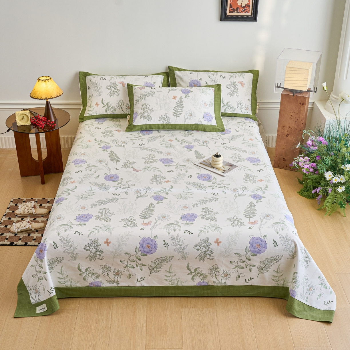 春皖家纺 2026新款全棉老粗布工艺款单床单床单单件 逸云