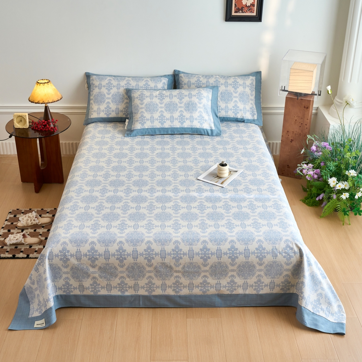 春皖家纺 2026新款全棉老粗布工艺款单床单床单单件 卢卡