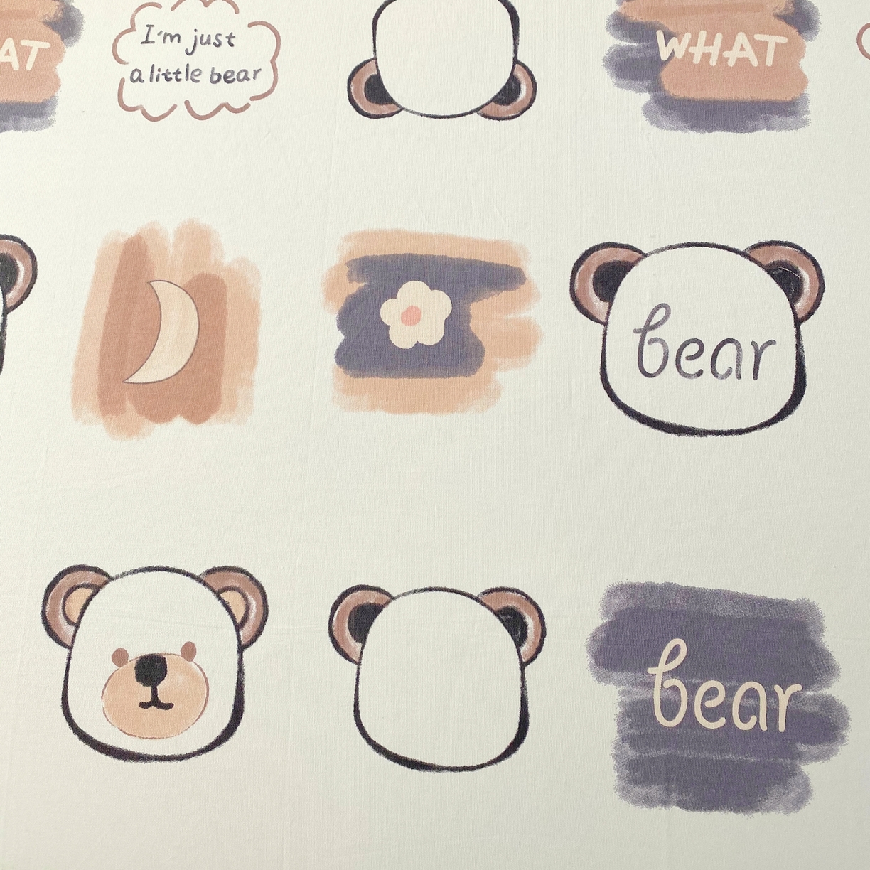 91家纺网 家纺一手货源 找家纺 春皖家纺 2026新款全棉老粗布工艺款单床单床单单件 幸运熊