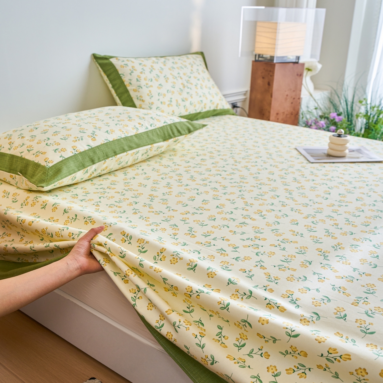 91家纺网 家纺一手货源 找家纺 春皖家纺 2026新款全棉老粗布工艺款单床单床单单件 伊兰