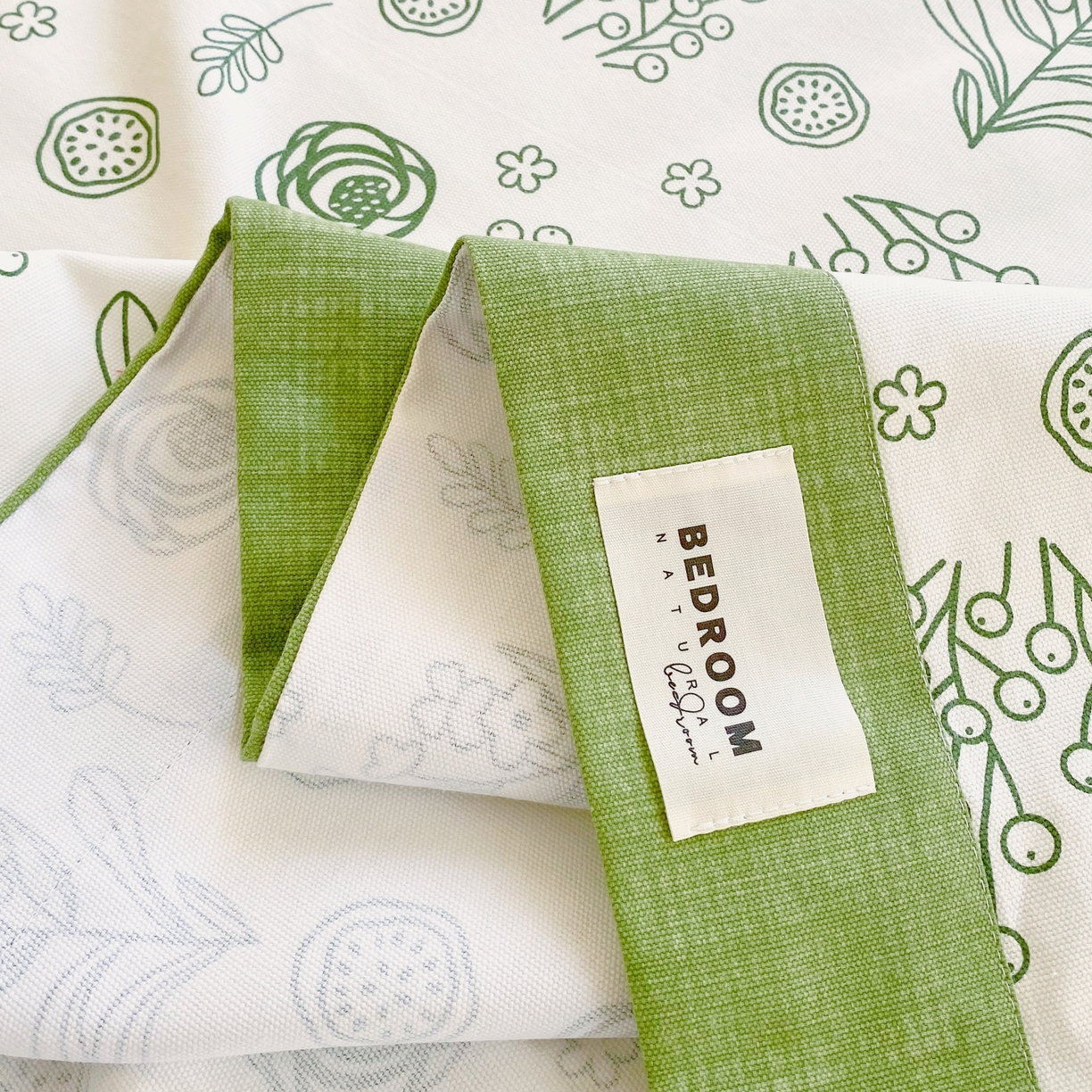 91家纺网 家纺一手货源 找家纺 春皖家纺 2026新款全棉老粗布工艺款单床单床单单件 浅韵-绿