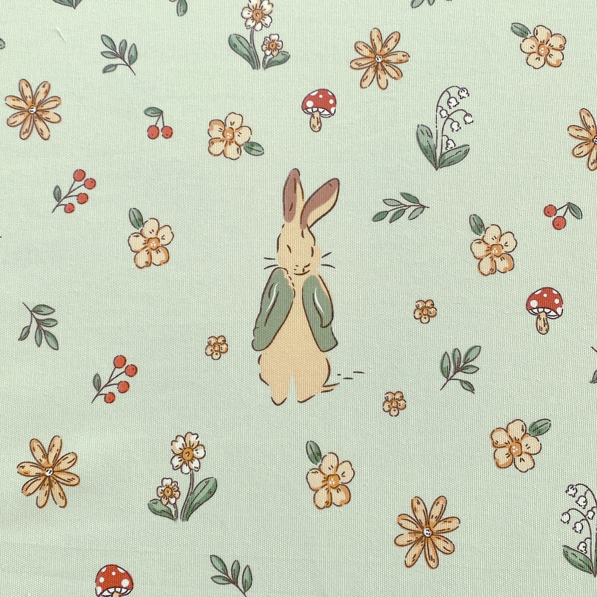 91家纺网 家纺一手货源 找家纺 春皖家纺 2026新款全棉老粗布工艺款单床单床单单件 兔开心