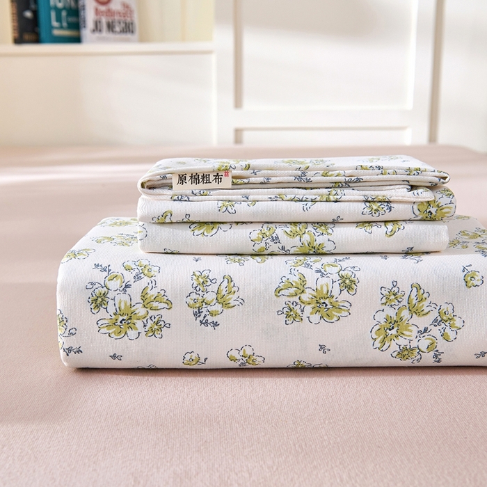 91家纺网 家纺一手货源 找家纺 （总）义博家纺 2026新款原棉老粗布单床单