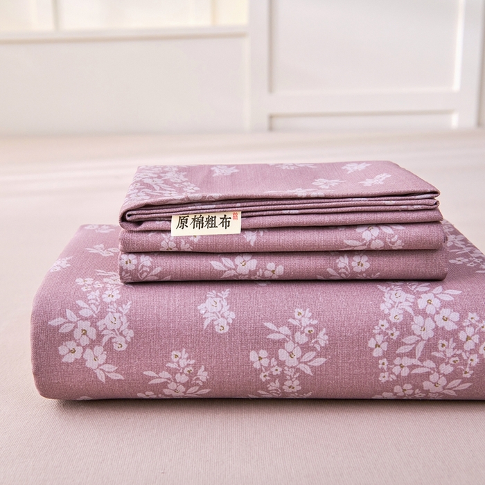 91家纺网 家纺一手货源 找家纺 （总）义博家纺 2026新款原棉老粗布单床单