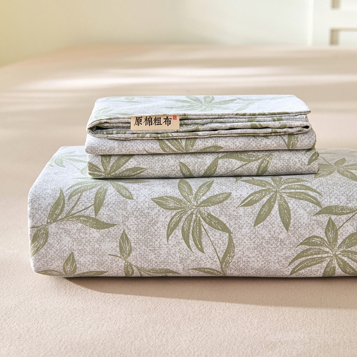 91家纺网 家纺一手货源 找家纺 （总）义博家纺 2026新款原棉老粗布单床单