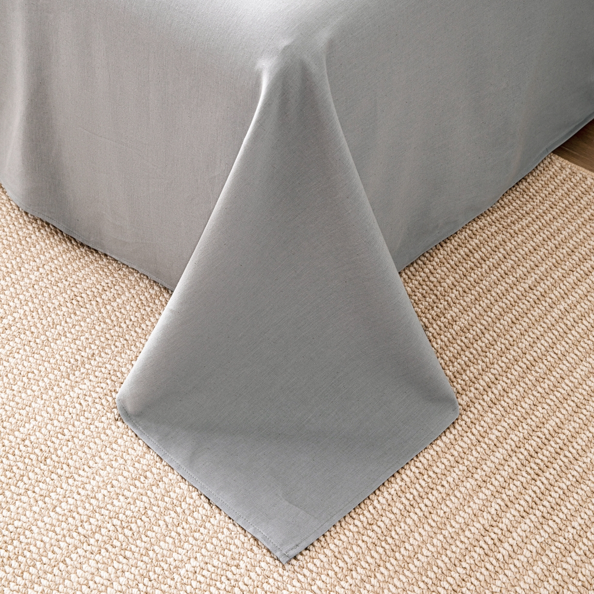 91家纺网 家纺一手货源 找家纺 其奥 2026新款全棉棉麻四件套 淡水墨荷