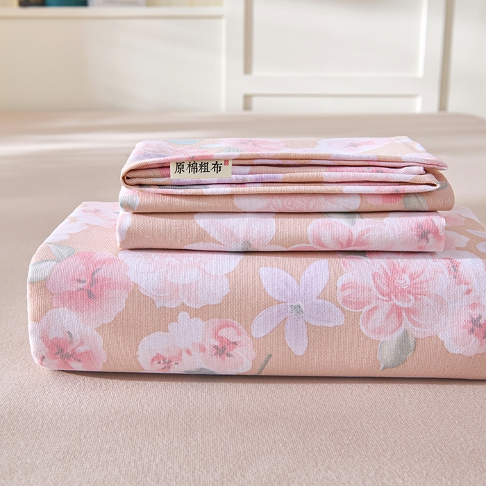 91家纺网 家纺一手货源 找家纺 （总）义博家纺 2026新款原棉老粗布单床单