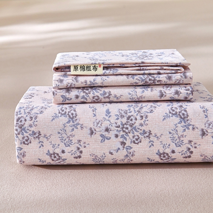 91家纺网 家纺一手货源 找家纺 （总）义博家纺 2026新款原棉老粗布单床单