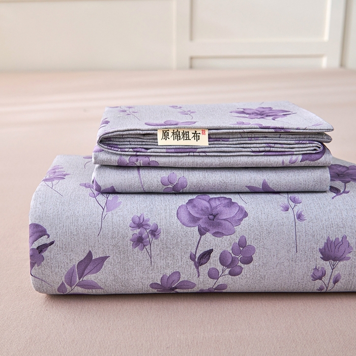 91家纺网 家纺一手货源 找家纺 （总）义博家纺 2026新款原棉老粗布单床单