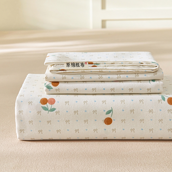 91家纺网 家纺一手货源 找家纺 （总）义博家纺 2026新款原棉老粗布单床单