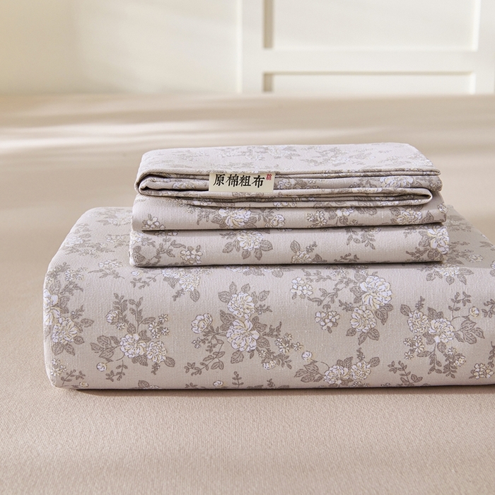 91家纺网 家纺一手货源 找家纺 （总）义博家纺 2026新款原棉老粗布单床单