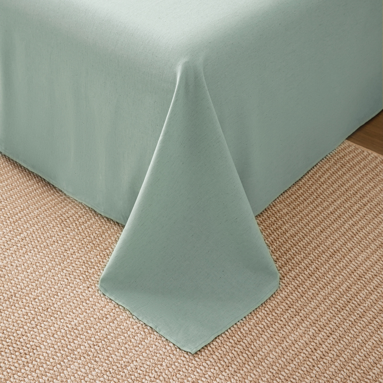 91家纺网 家纺一手货源 找家纺 其奥 2026新款全棉棉麻四件套 青青森屿