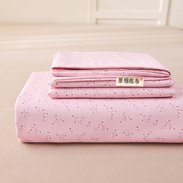 91家纺网 家纺一手货源 找家纺 （总）义博家纺 2026新款原棉老粗布单床单