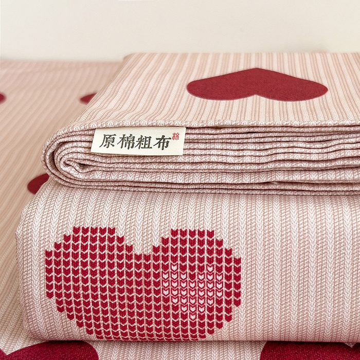 91家纺网 家纺一手货源 找家纺 （总）义博家纺 2026新款原棉老粗布单床单