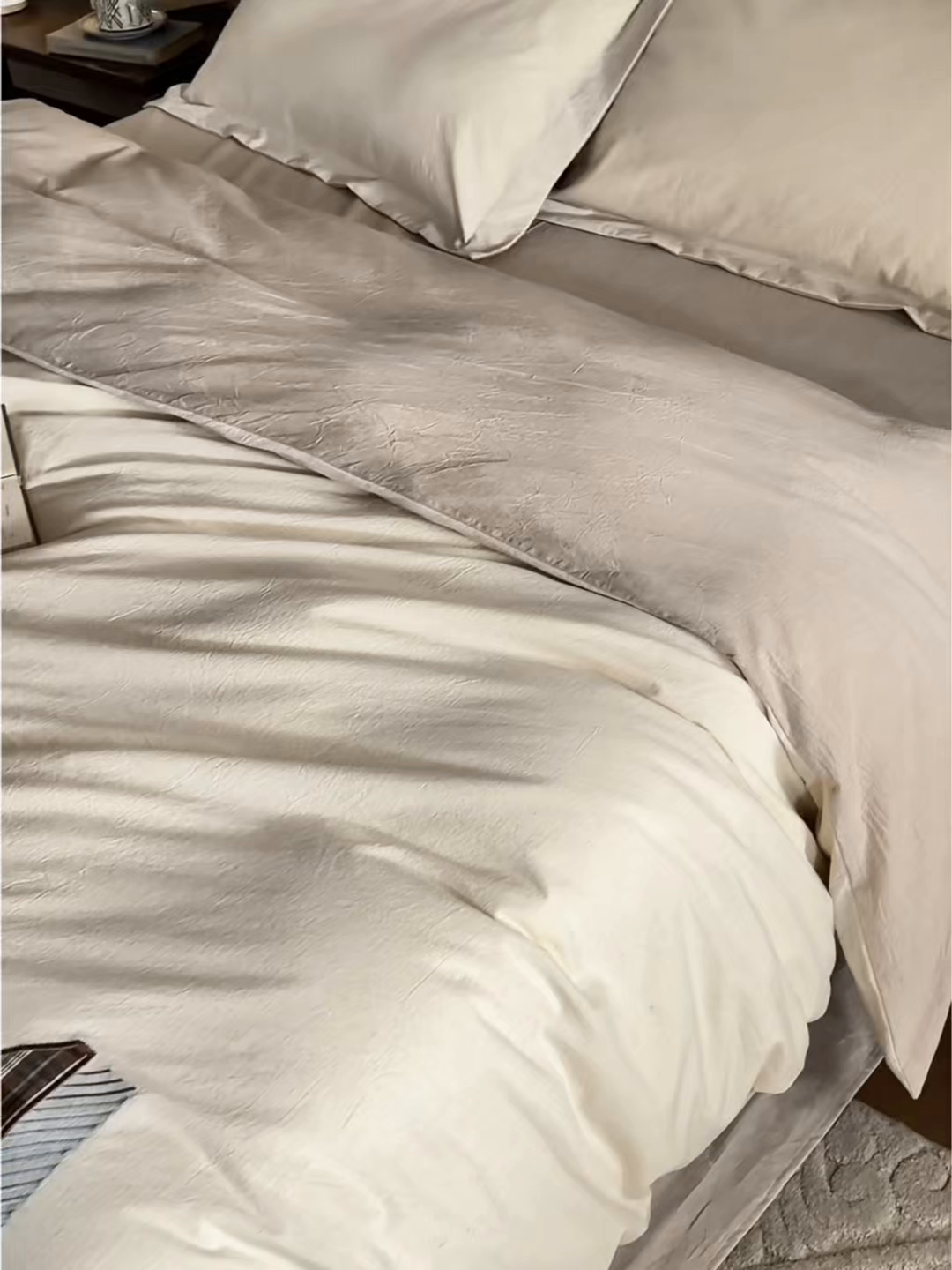 91家纺网 家纺一手货源 找家纺 （总）艾莱家纺 2026春夏新款A类棉麻贴布刺绣加厚四件套-杰森