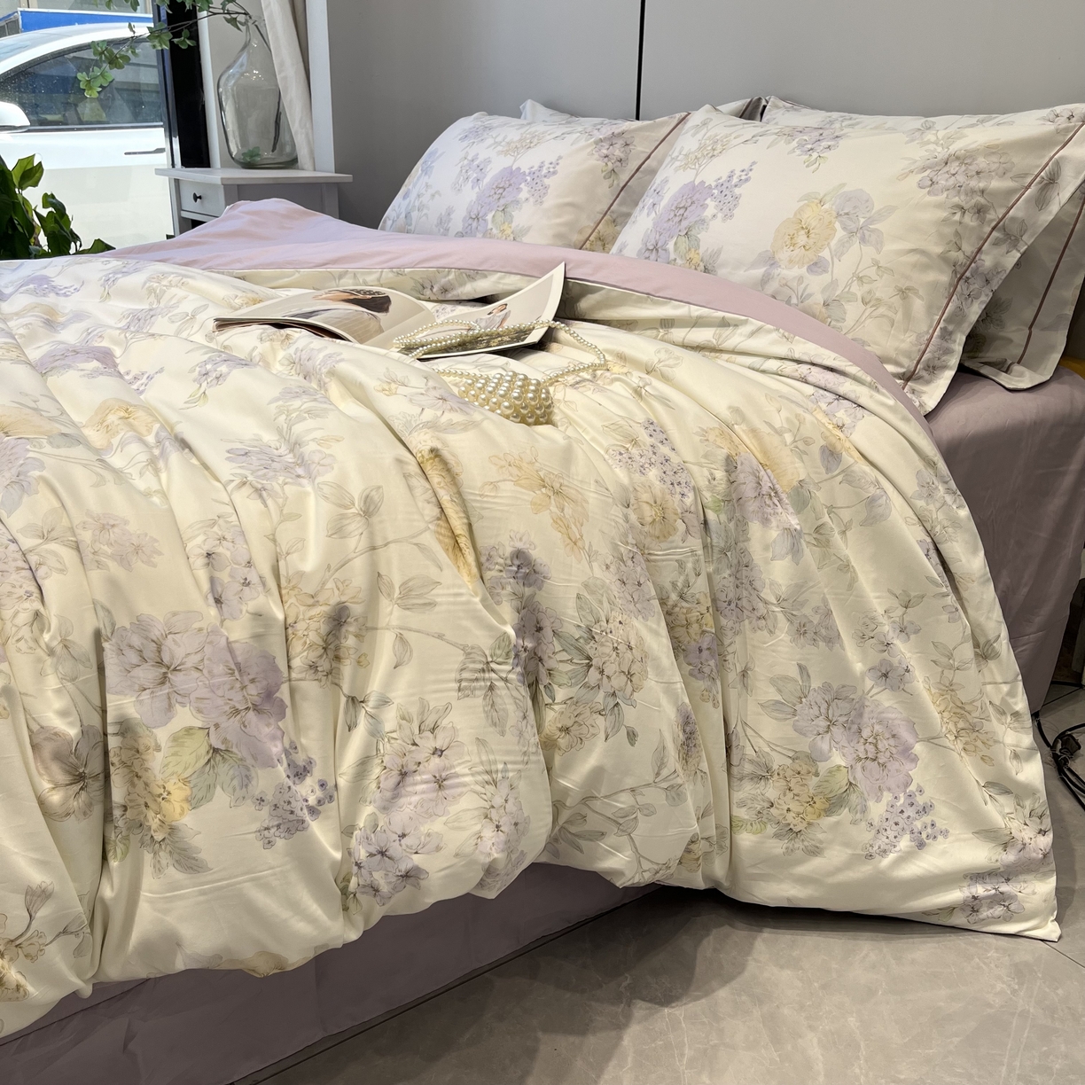 91家纺网 家纺一手货源 找家纺 （总）薏思家纺 2026春夏新款全棉纯棉铂金棉数码印花四件套