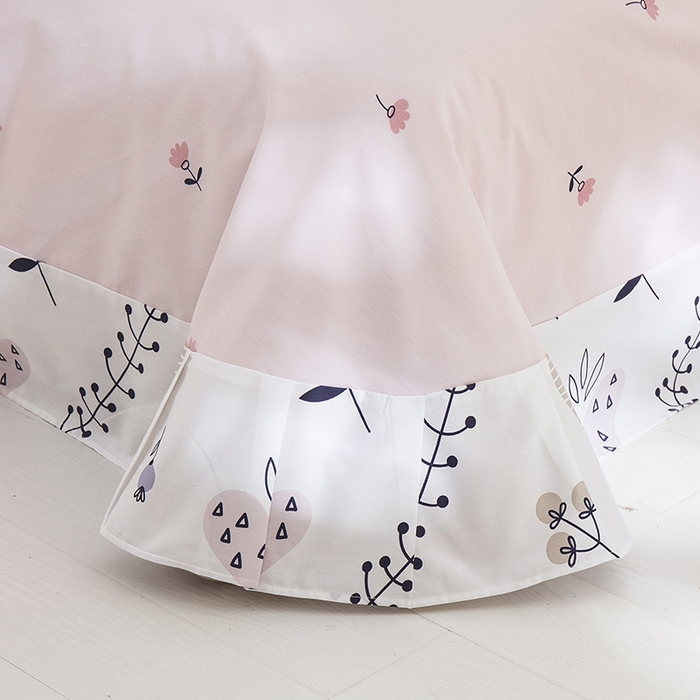 91家纺网 家纺一手货源 找家纺 薏思家纺 2026春夏新款全棉纯棉铂金棉数码印花四件套 漫花语梦