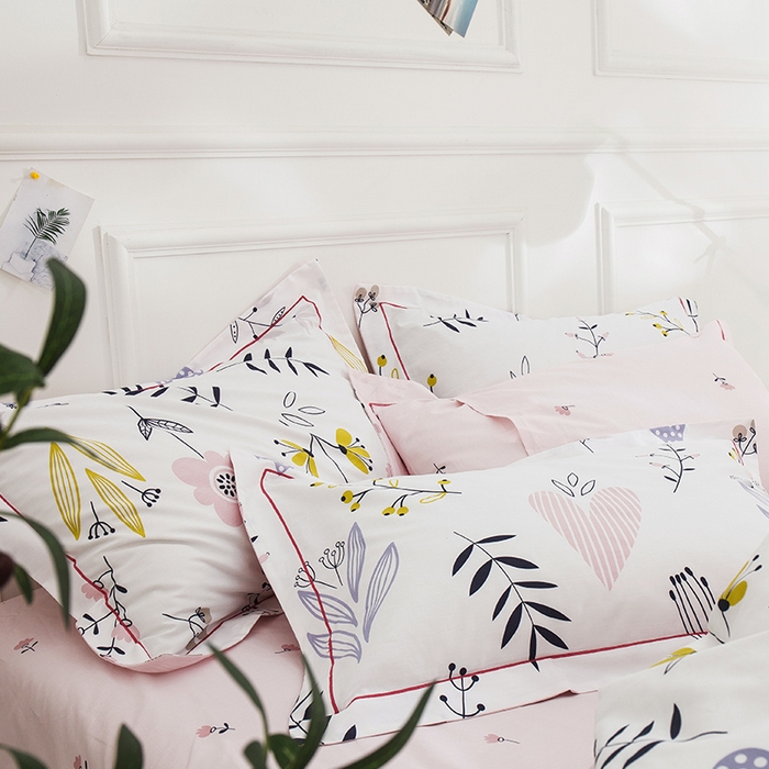 91家纺网 家纺一手货源 找家纺 薏思家纺 2026春夏新款全棉纯棉铂金棉数码印花四件套 漫花语梦