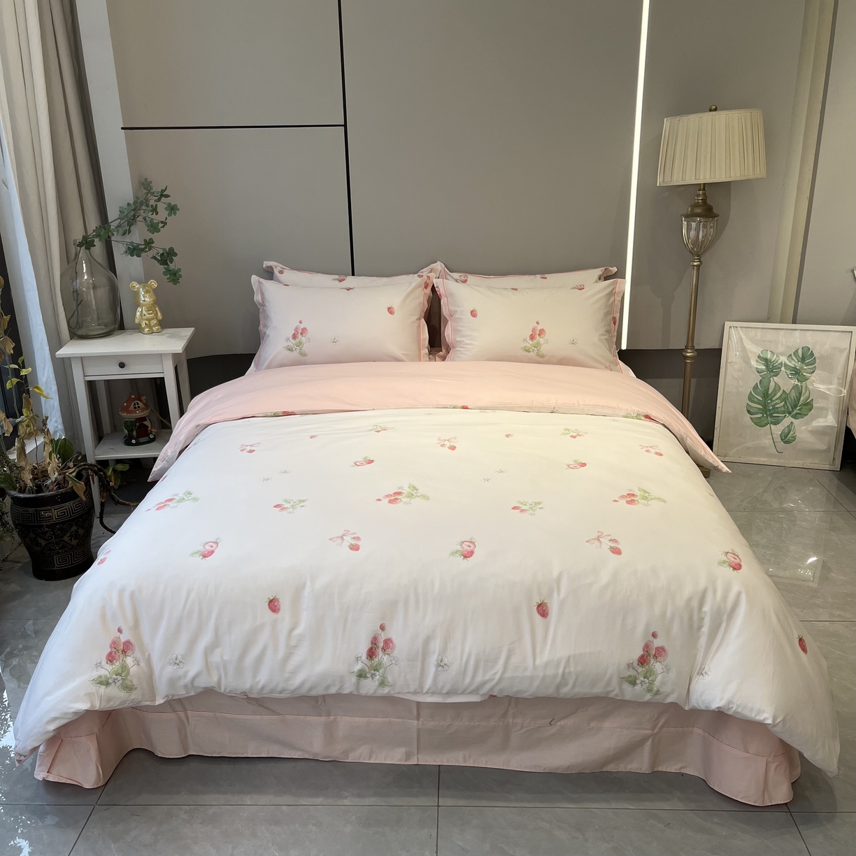 91家纺网 家纺一手货源 找家纺 （总）薏思家纺 2026春夏新款全棉纯棉铂金棉数码印花四件套