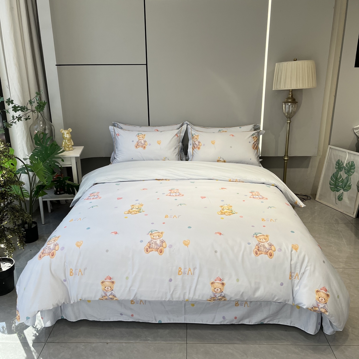 91家纺网 家纺一手货源 找家纺 （总）薏思家纺 2026春夏新款全棉纯棉铂金棉数码印花四件套