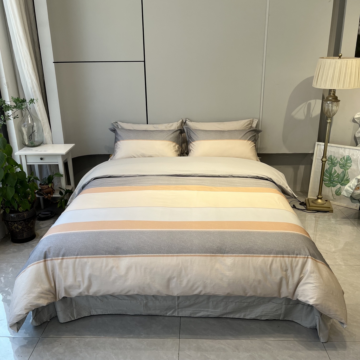 91家纺网 家纺一手货源 找家纺 （总）薏思家纺 2026春夏新款全棉纯棉铂金棉数码印花四件套