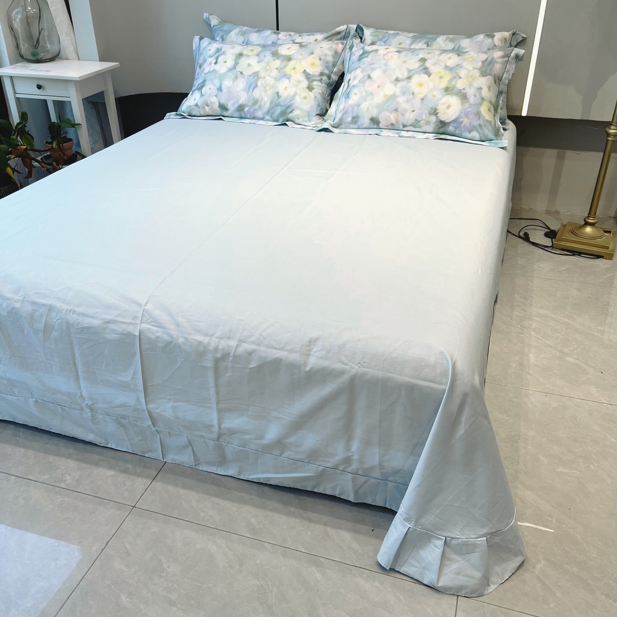 91家纺网 家纺一手货源 找家纺 薏思家纺 2026春夏新款全棉纯棉铂金棉数码印花四件套 春山浪漫