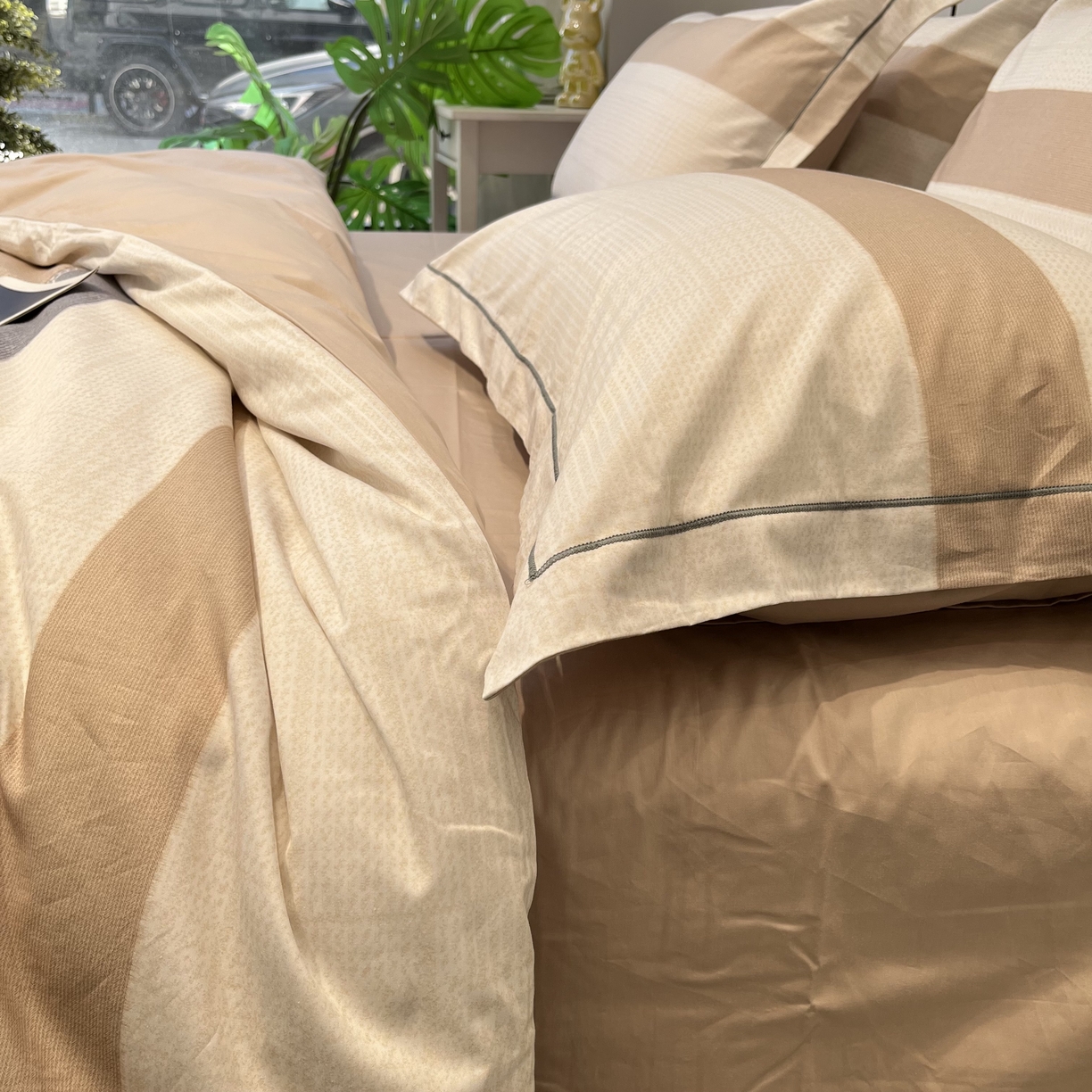 91家纺网 家纺一手货源 找家纺 薏思家纺 2026春夏新款全棉纯棉铂金棉数码印花四件套 冬日来信