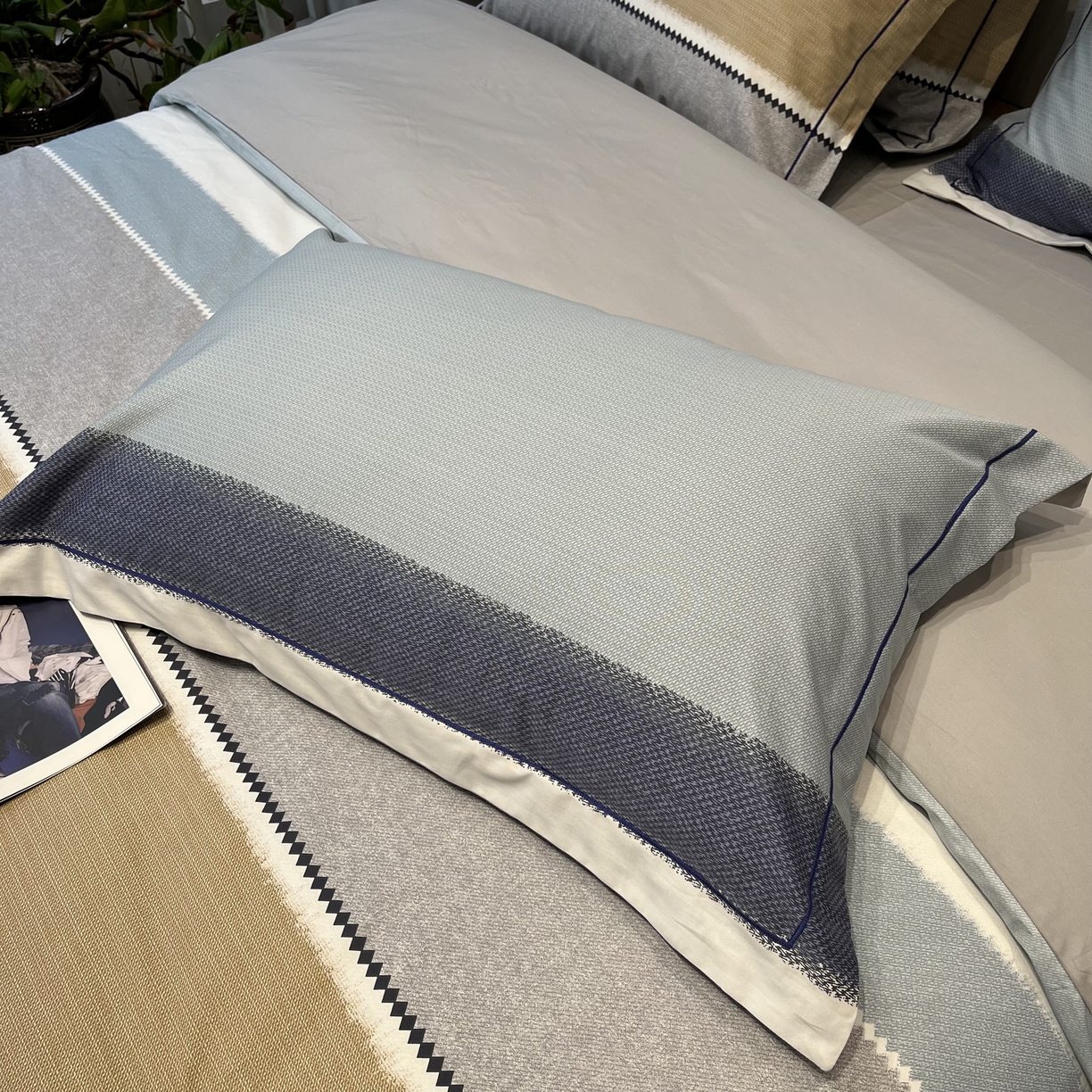 91家纺网 家纺一手货源 找家纺 薏思家纺 2026春夏新款全棉纯棉铂金棉数码印花四件套 云舒