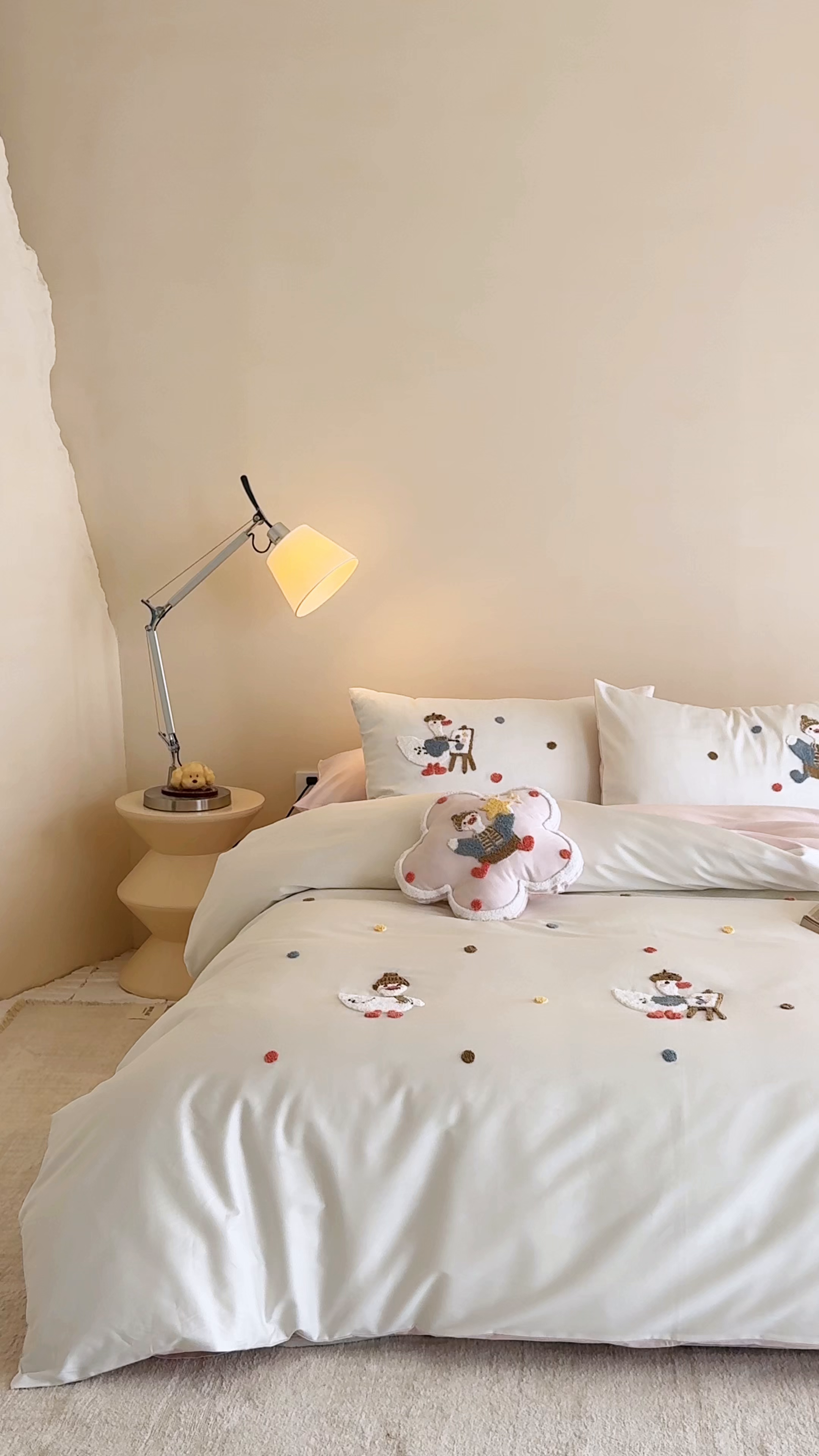 91家纺网 家纺一手货源 找家纺 极简 2026新款长绒棉全棉纯棉四件套童趣小鸭 童趣小鸭-粉-米