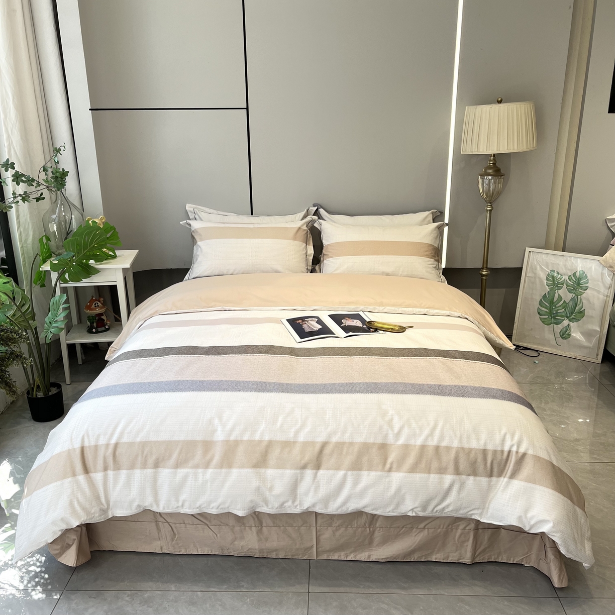 91家纺网 家纺一手货源 找家纺 （总）薏思家纺 2026春夏新款全棉纯棉铂金棉数码印花四件套