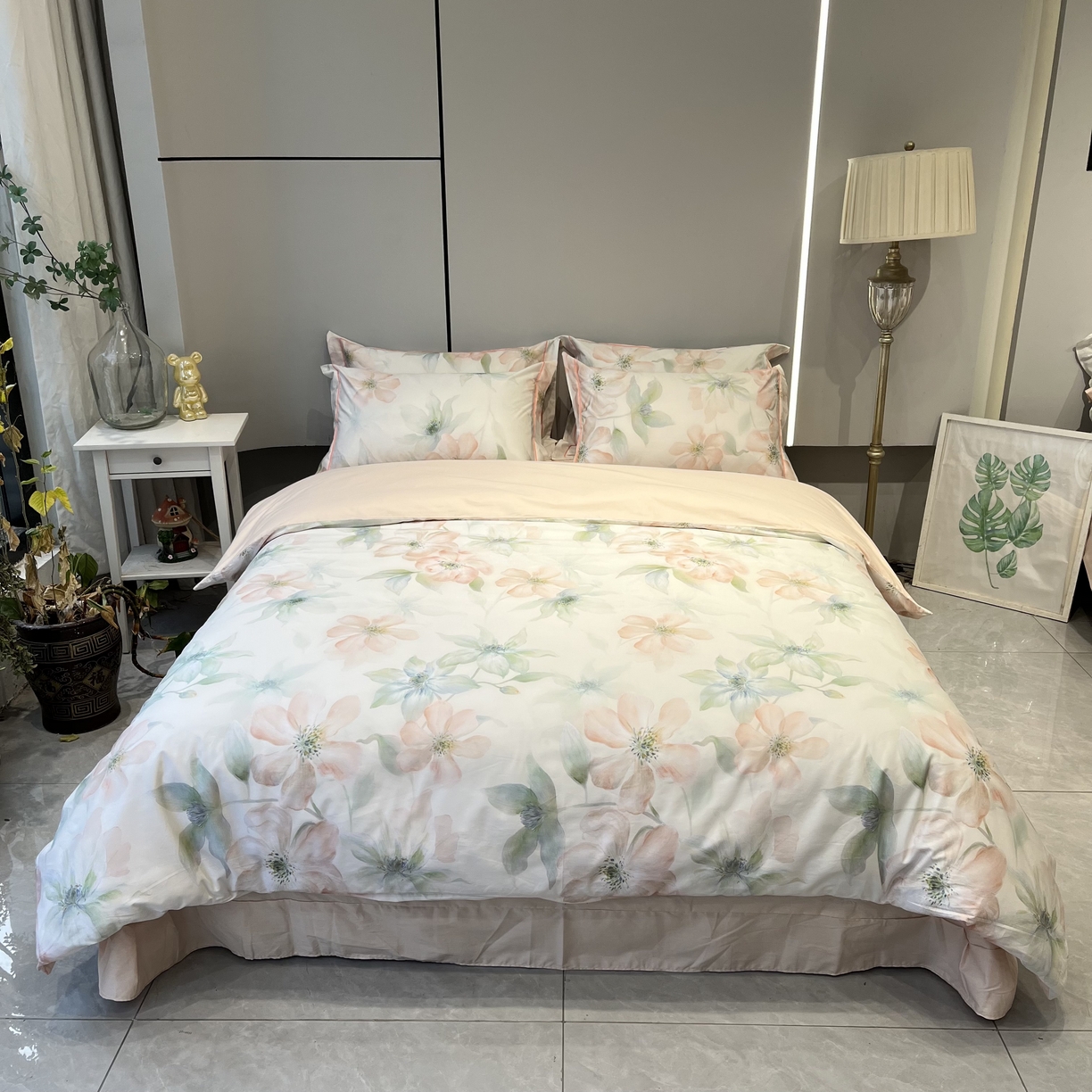 91家纺网 家纺一手货源 找家纺 （总）薏思家纺 2026春夏新款全棉纯棉铂金棉数码印花四件套