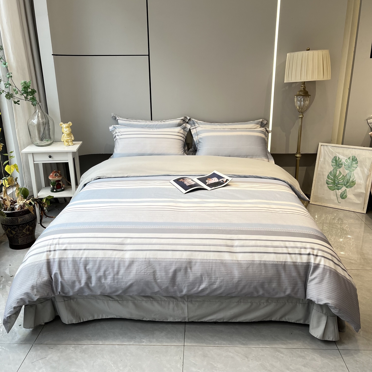 91家纺网 家纺一手货源 找家纺 （总）薏思家纺 2026春夏新款全棉纯棉铂金棉数码印花四件套