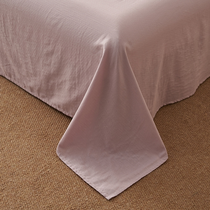 91家纺网 家纺一手货源 找家纺 晨曦家纺 2026新款水洗棉花边大豆夏被四件套夏被-雏菊 雏菊-风信紫