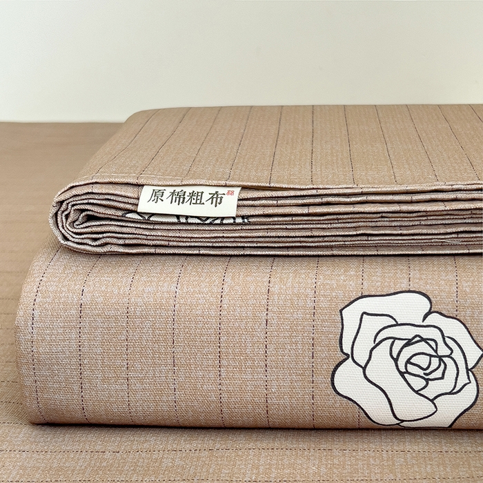 91家纺网 家纺一手货源 找家纺 （总）义博家纺 2026新款原棉老粗布单床单