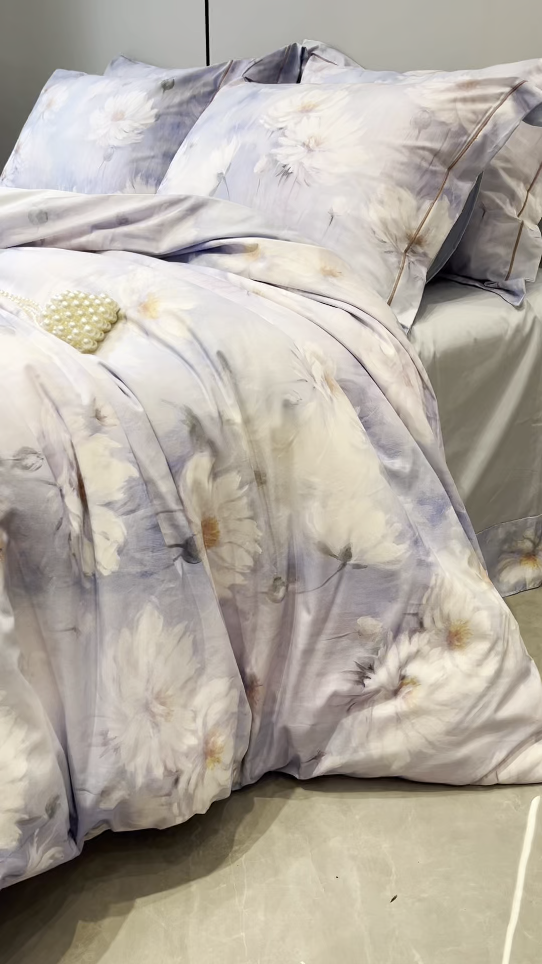 91家纺网 家纺一手货源 找家纺 薏思家纺 2026春夏新款全棉纯棉铂金棉数码印花四件套 芙蓉花语