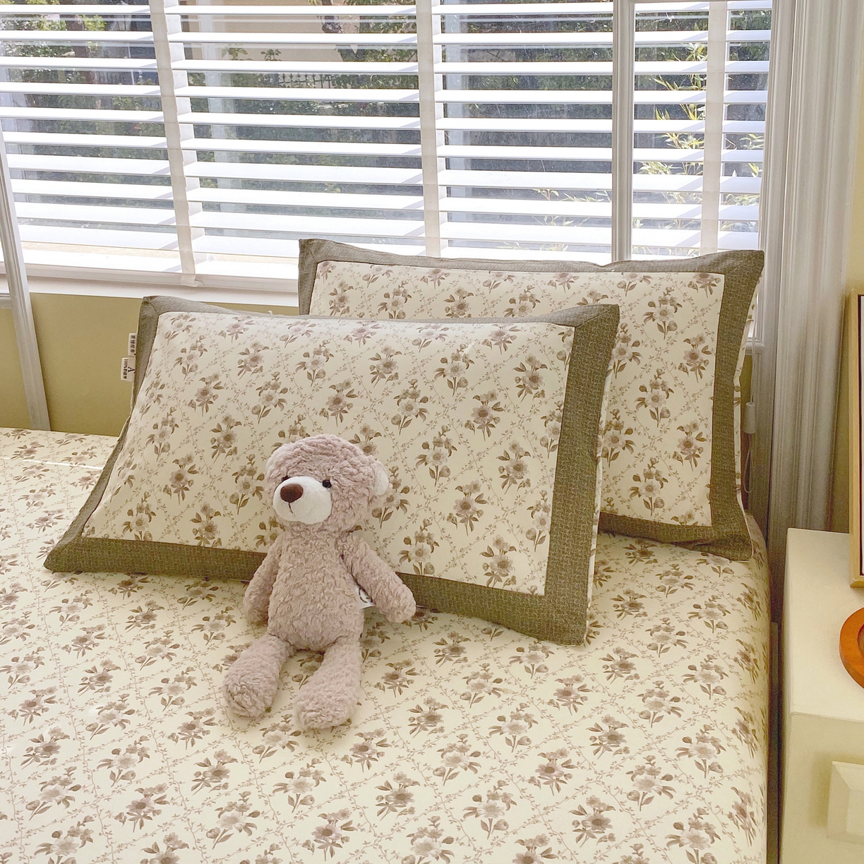 91家纺网 家纺一手货源 找家纺 （总）春皖家纺 2026新款全棉老粗布工艺款单枕套枕套单件