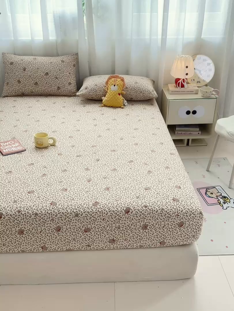 91家纺网 家纺一手货源 找家纺 （总）源舍家纺 2026新款A类古法水洗棉云感纱床笠单品床笠单件