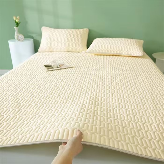 91家纺网 家纺一手货源 找家纺 （总）彩亿家纺 2026新款纯色乳胶席子凉席