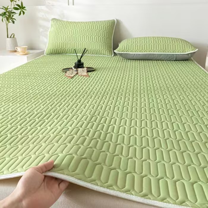 91家纺网 家纺一手货源 找家纺 （总）彩亿家纺 2026新款纯色乳胶席子凉席