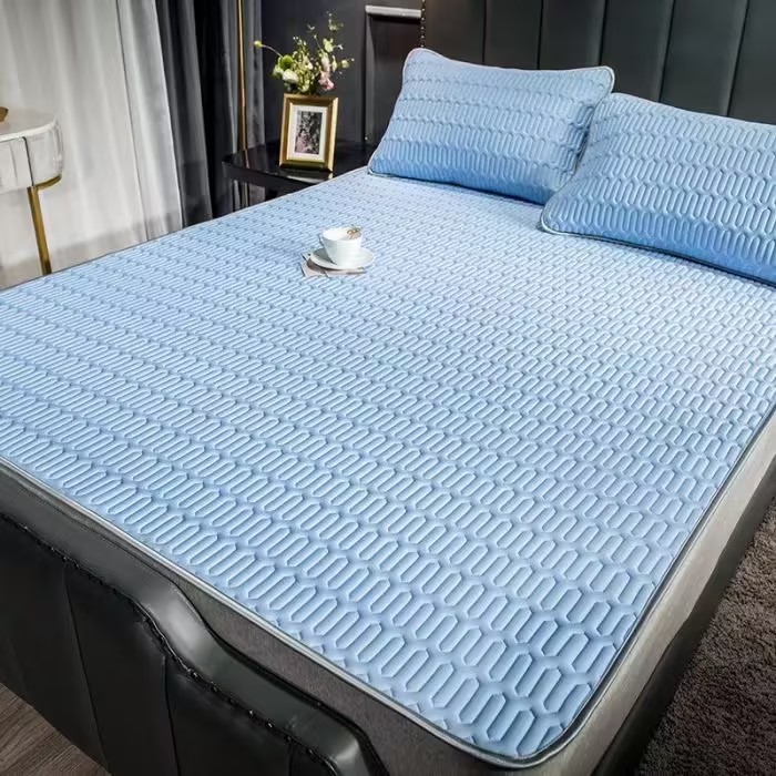 91家纺网 家纺一手货源 找家纺 （总）彩亿家纺 2026新款纯色乳胶席子凉席