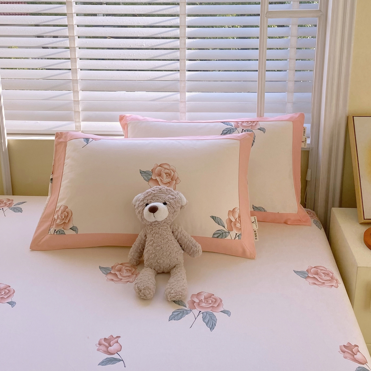 91家纺网 家纺一手货源 找家纺 （总）春皖家纺 2026新款全棉老粗布工艺款单枕套枕套单件