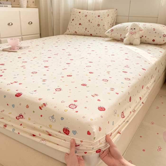 91家纺网 家纺一手货源 找家纺 （总）源舍家纺 2026新款A类古法水洗棉云感纱床笠单品床笠单件