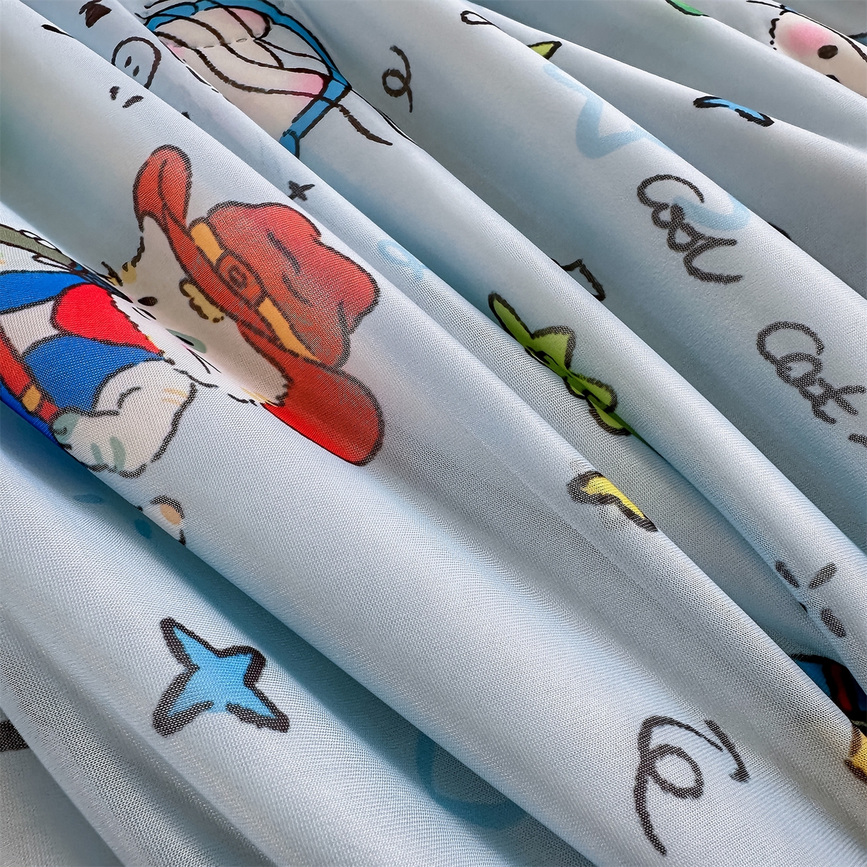 91家纺网 家纺一手货源 找家纺 欣宜家纺 2026新款母婴级卡通冰淇淋夏被夏凉空调冰丝薄款被芯可机洗凉感丝冰皮被子 被子被芯 摇滚猫